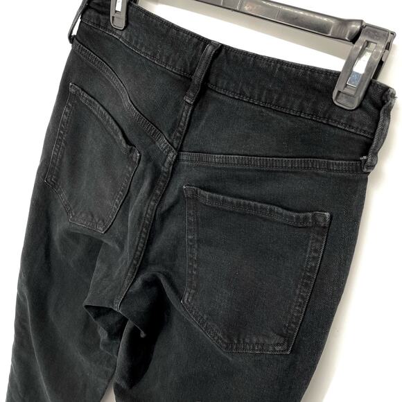 Old Navy NWT High Rise O.G Straight Jeans Secret Slim Pockets Distressed 4 Black - Picture 7 of 10